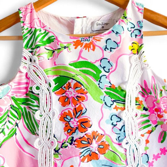 Lilly Pulitzer X Target Sleeveless Summer Shift Dress Lace Girls 10-12 L Pink - Picture 3 of 9